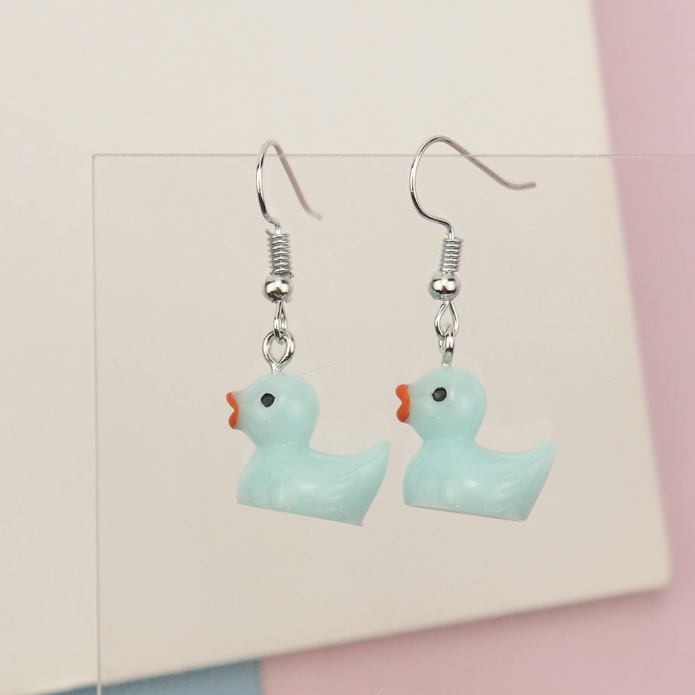 Wholesale Cartoon Animal Cute Little Duck Earrings