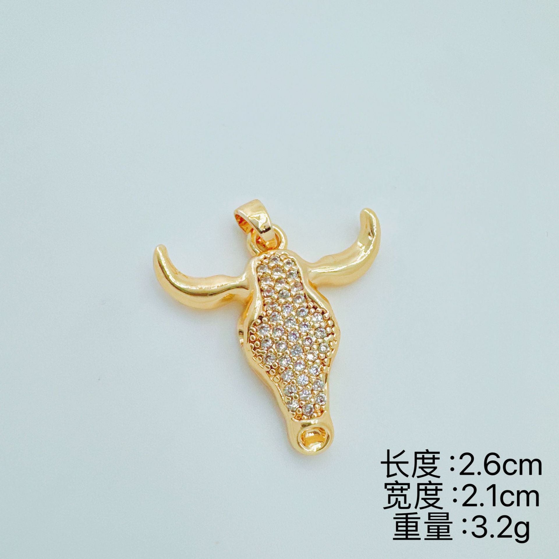 Wholesale Ins Style Cow Head Pendant Necklace