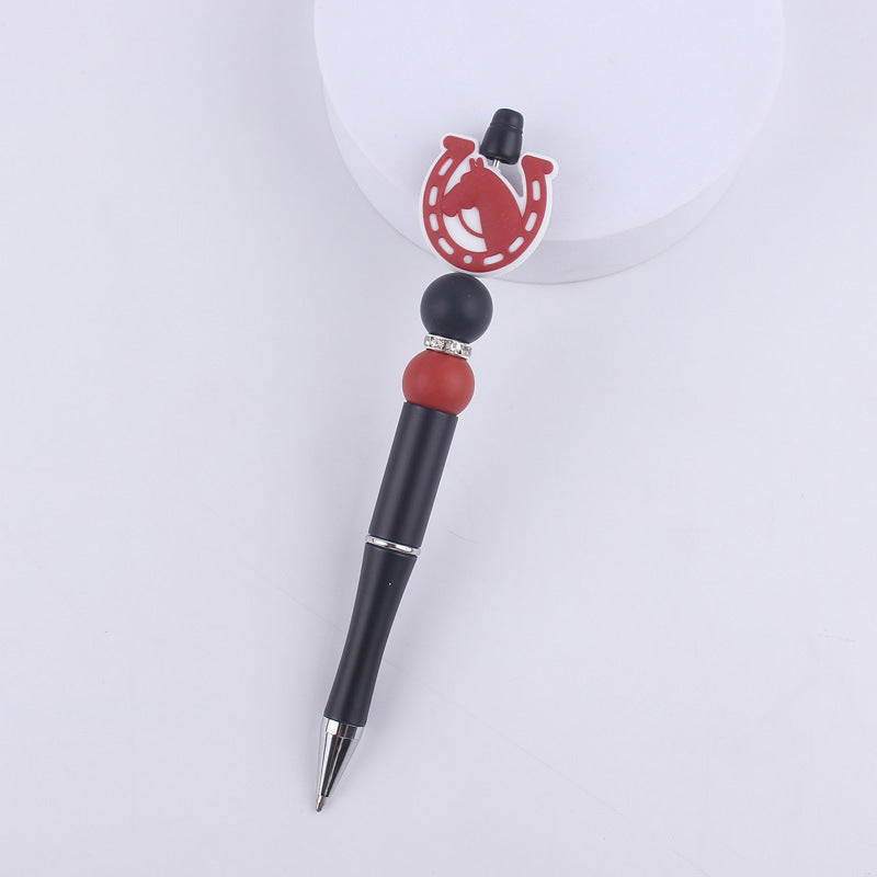 Wholesale Cartoon Silicone Animal Bee Dog Beaded Pen