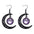 Wholesale Halloween Hollow Black Moon Long Tassel Gemstone Earrings