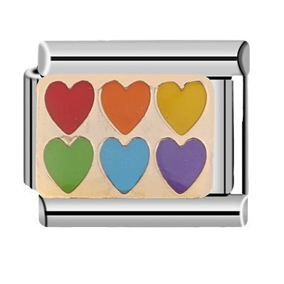 Wholesale Italian Charm Bracelet 9mm DIY Splicing Paint Stainless Steel Composable Bracelet