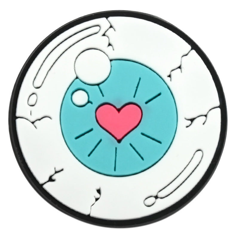 Decorazione casuale all'ingrosso della fibbia della scarpa di gomma morbida del PVC della serie della strega da 100 pezzi