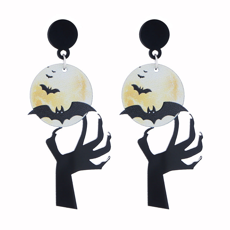 Wholesale  Night Party Horror Acrylic Halloween Earrings