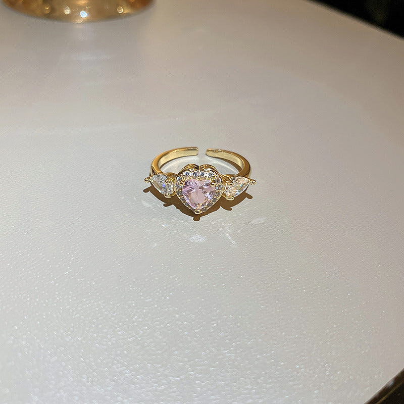 Wholesale Pearl Zircon Love Bow Ring ACC-RS-TuoYa001