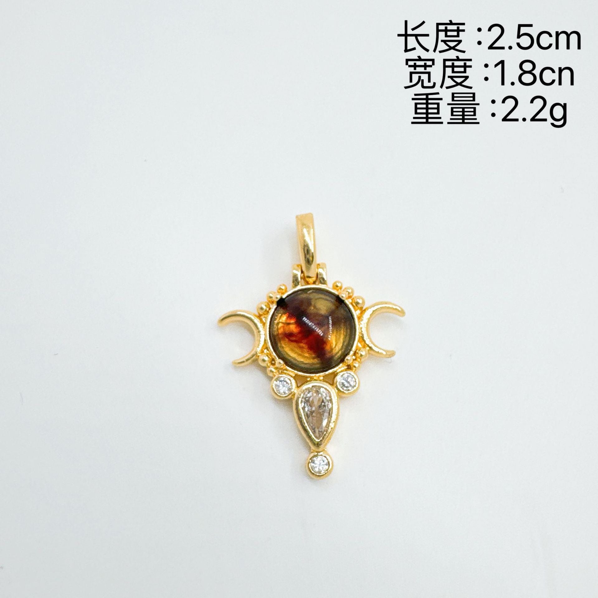 Wholesale Gold Plated Copper Evil Eye Necklace Pendant,  Sweet Cool Style Fashion Accessory for Resale