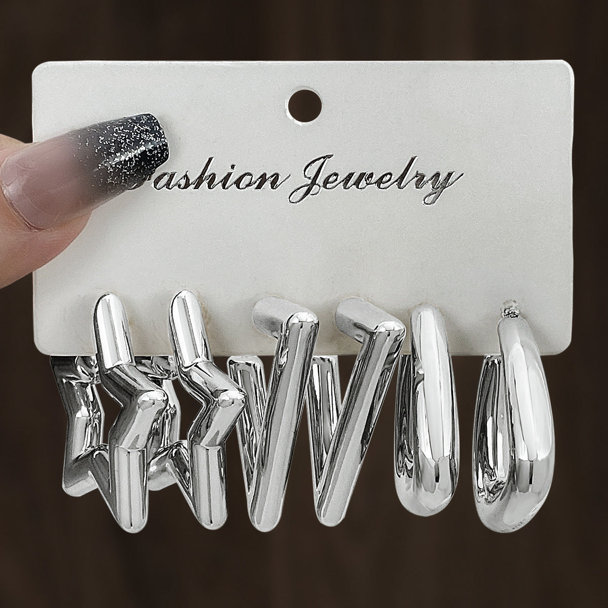 Wholesale Double twist earring set