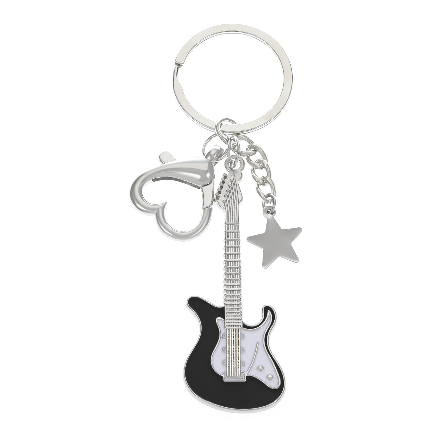 Wholesale Vintage Y2k Electric Guitar Star Bass Keychain ACC-KC-MY001