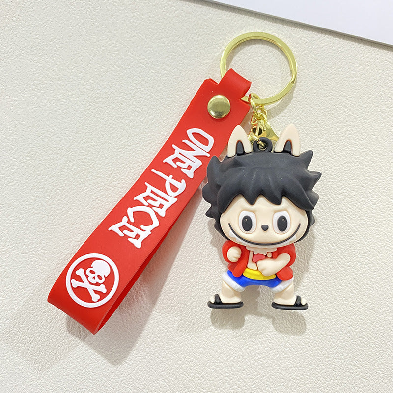 Wholesale cute car backpack silicone 3D Keychains ACCVIP