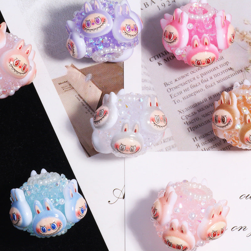 Wholesale 10pcs Soft Clay Cute Cartoon Beads DIY Bead Accessories
