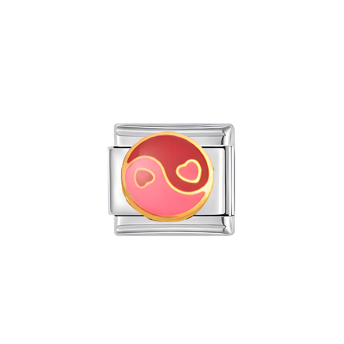 Wholesale Italian Charm Heart Titanium Steel Module Bracelet Free  Matchinging Splicing DIY Charms