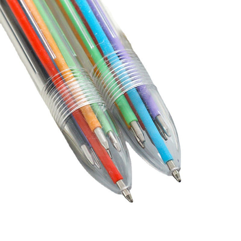 Wholesale Push Gel Pen Ballpoint Pen Student Red Pen Cartoon Transparent Creative Pen