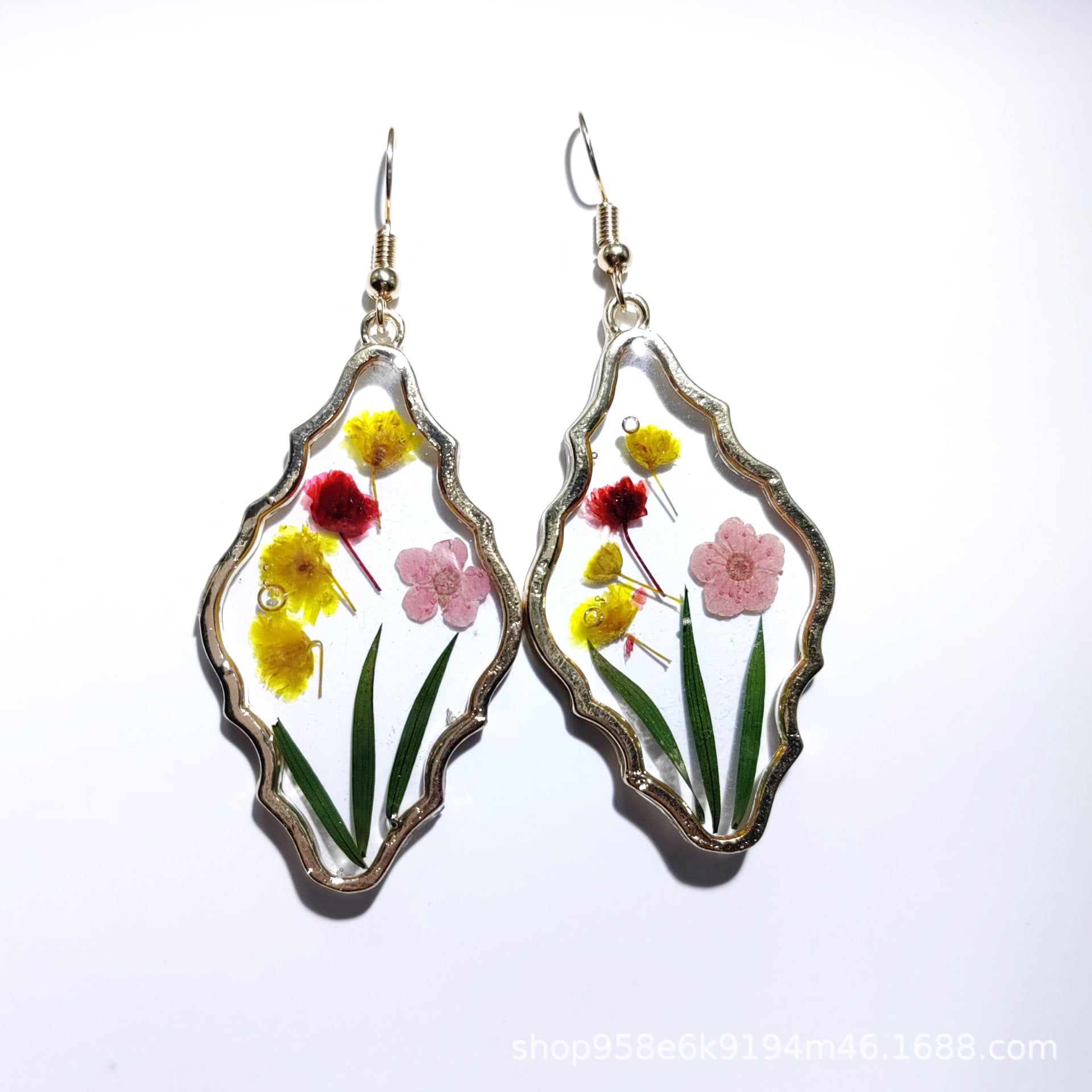 Wholesale Vintage Plant Dried Flower Earrings ACC-ES-Mindin002