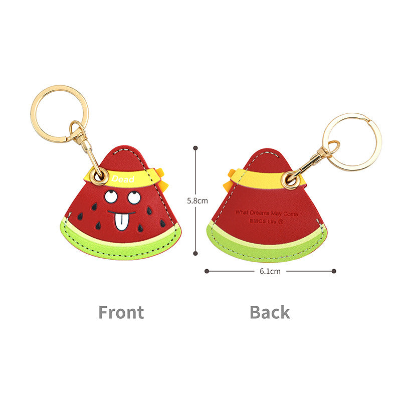 Wholesale Trendy Leather Keychain Card Holder Cute Bag Charm For Women
