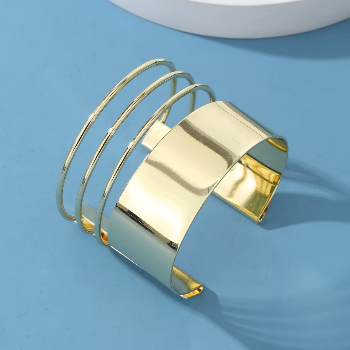 Wholesale  Personality Exaggerated Large Area Gloss Bohemian Bracelet