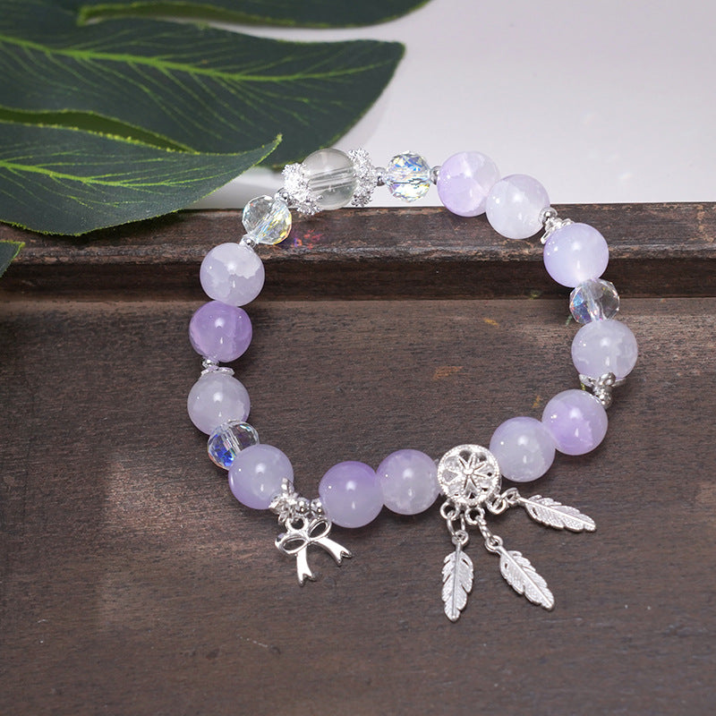 Wholesale Handmade Glass Beaded Butterfly Dreamcatcher Bracelet for Women Travel Souvenir Gift Fashion Jewelry Accessory