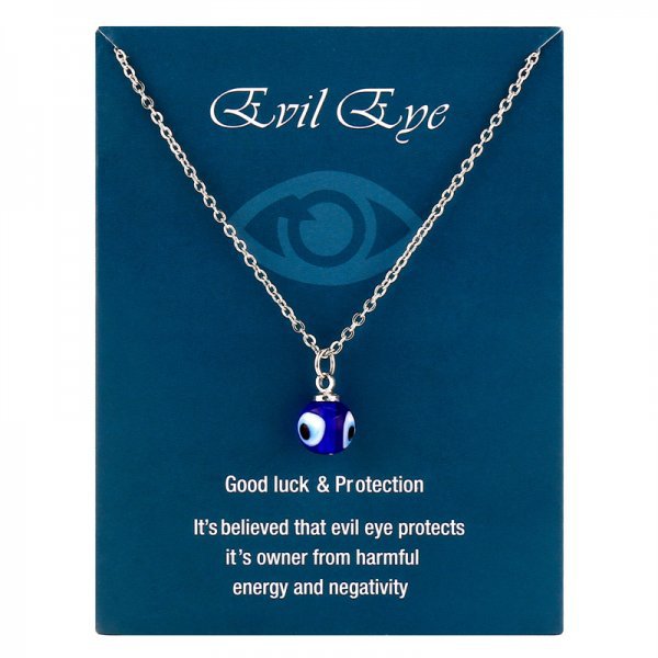 Wholesale Turkish Devil's Eye pendant card necklace