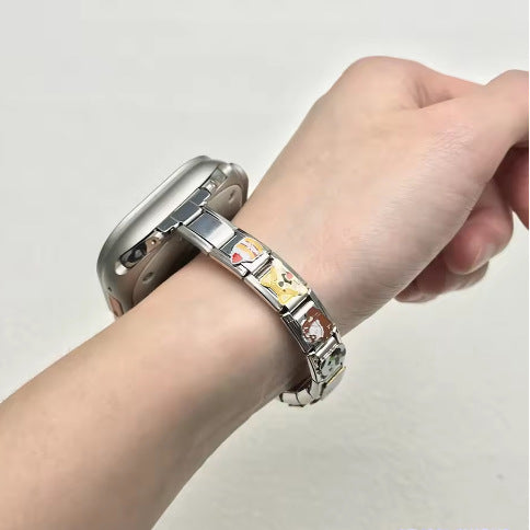 Wholesale Italian Charm Bracelet DIY Splicing Removable Stainless Steel Composable Bracelet