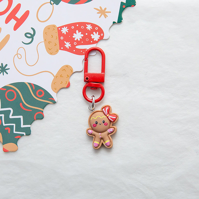 Wholesale Cute Hat Christmas Keychain