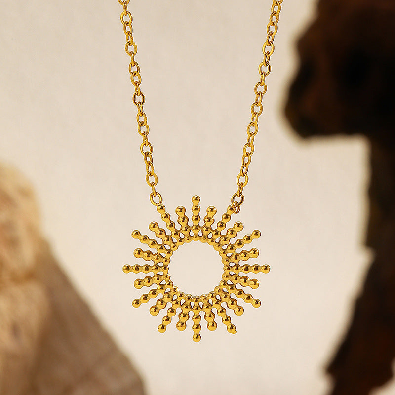 Wholesale Sunflower Series Niche  Necklace