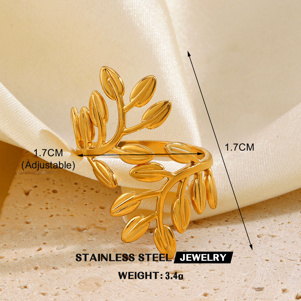 Wholesale stainless steel heart open ring