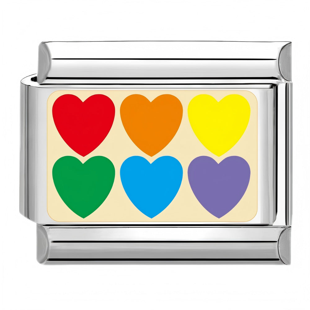 Wholesale 10pcs Italian Charm Bracelet 9mm DIY Splicing Car Logo Heart Moon Stainless Steel Composable Bracelet