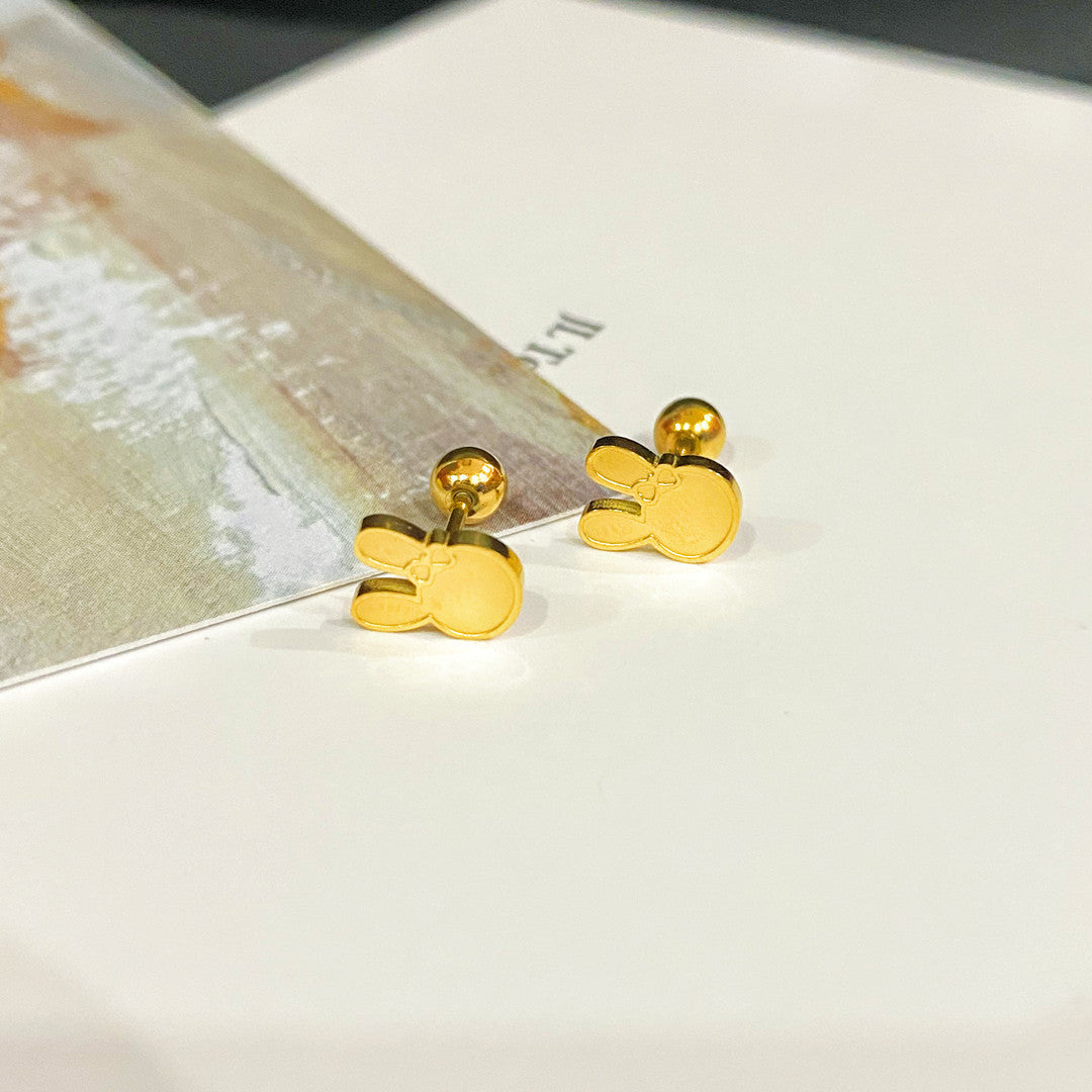 Wholesale Titanium Steel Animal Screw Earrings ACCVIP-ES-YZXW004