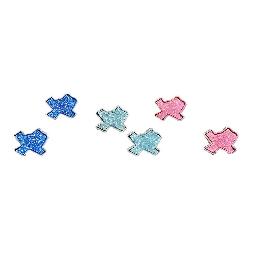 Wholesale  geometric irregular color earrings