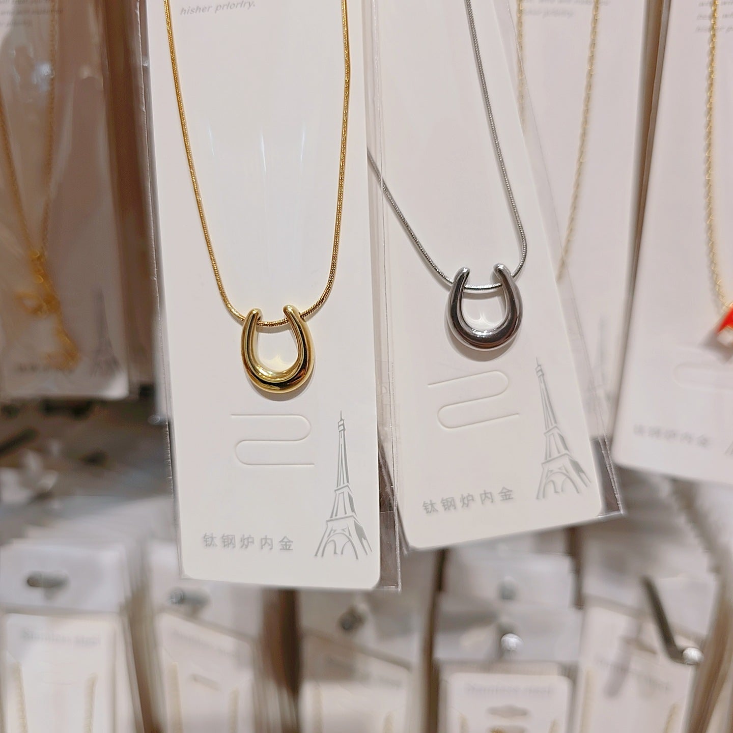 Wholesale Minimalist  High End Stainless Steel Clavicle Necklace