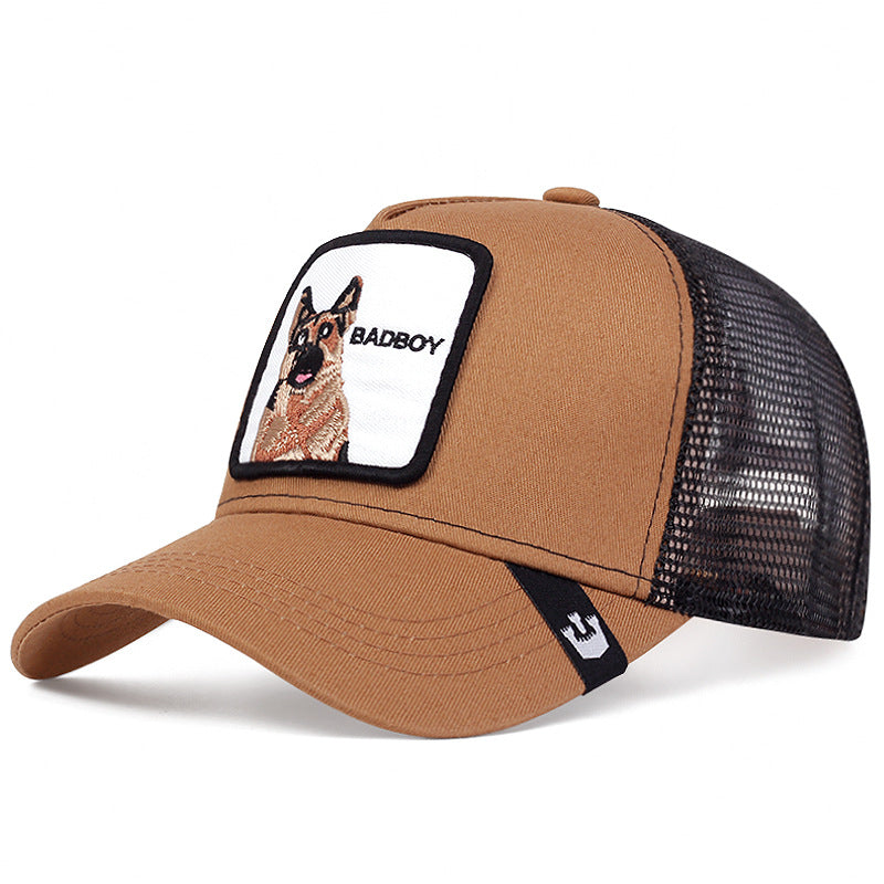 Wholesale Cartoon Animal Sun Protection Mesh Embroidery Hat Baseball Cap ACC-HT-JingKun009