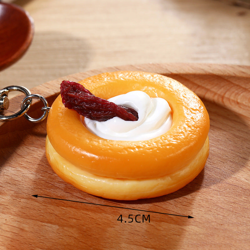 Wholesale Keychain accessories food ornaments keychains
