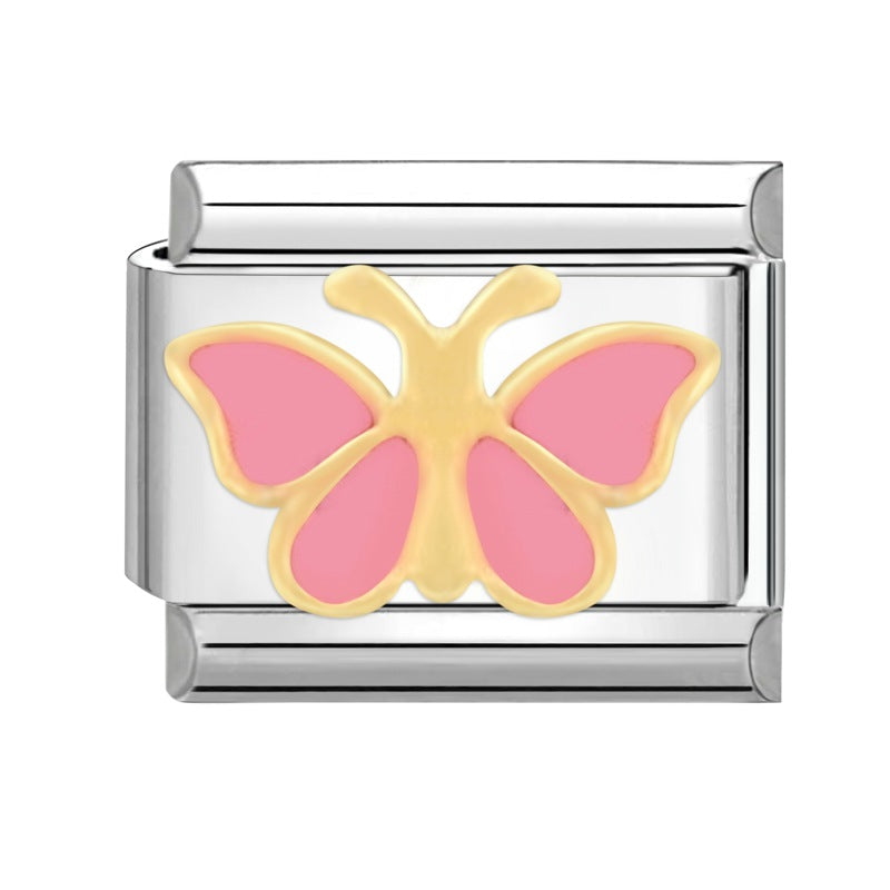 Wholesale Italian modular bracelet 9mm DIY splicing detachable stainless steel combinable bracelet