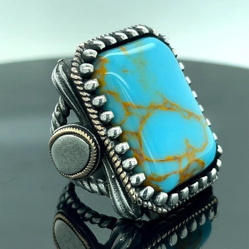 Wholesale  Square Turquoise Rings