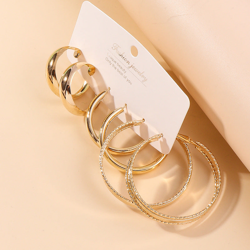 Wholesale Geometric Metal Earrings ACC-ES-YueSen009