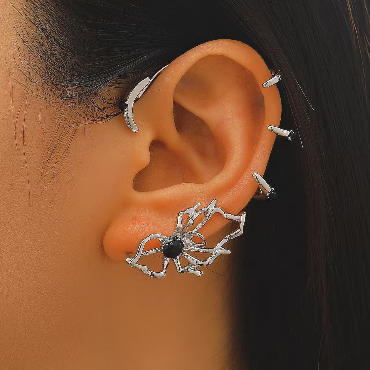 Wholesale Edgy  Ear Cuff for Non-Pierced Ears Alloy Electroplated Jewelry Accessory