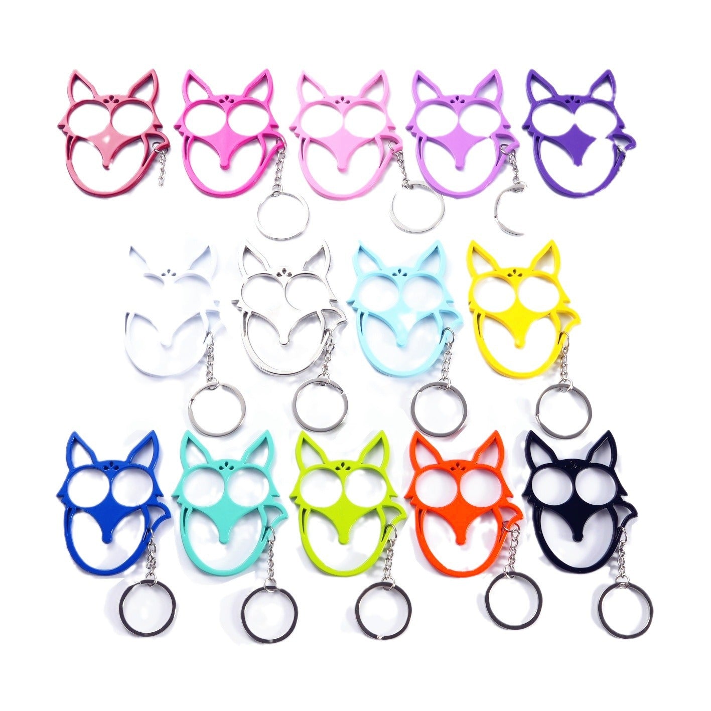 Wholesale Outdoor Fox Metal Pendant Keychain Keychains Accessories ACC-KC-NN001