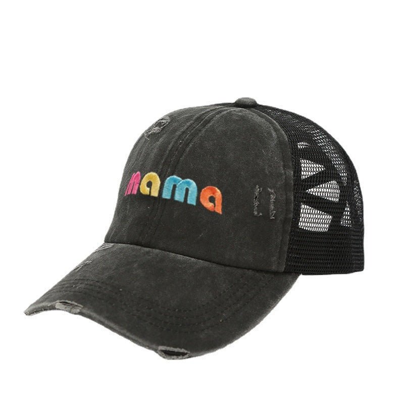 Wholesale MAMA Embroidered Mesh Baseball Cap Hat Mother's Day ACC-HT-TangQiu015
