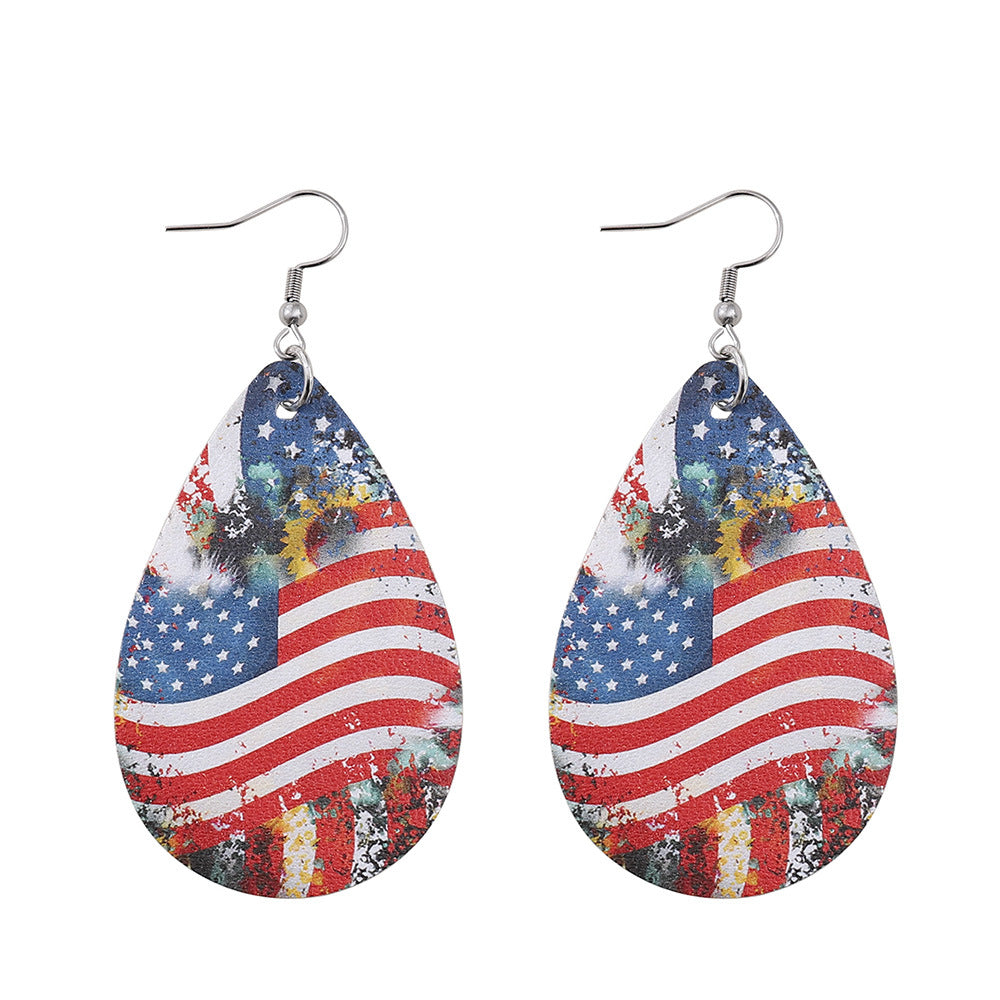 Wholesale Independent Station Explosions US Independence Day Earrings