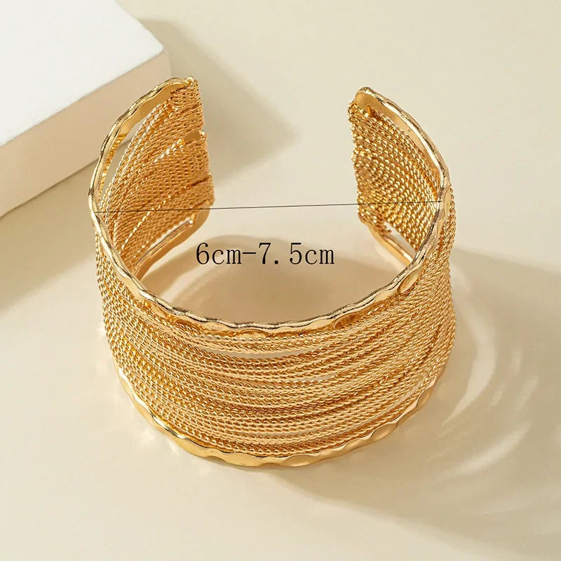 Wholesale Flat Wide Wire Winding Bracelet