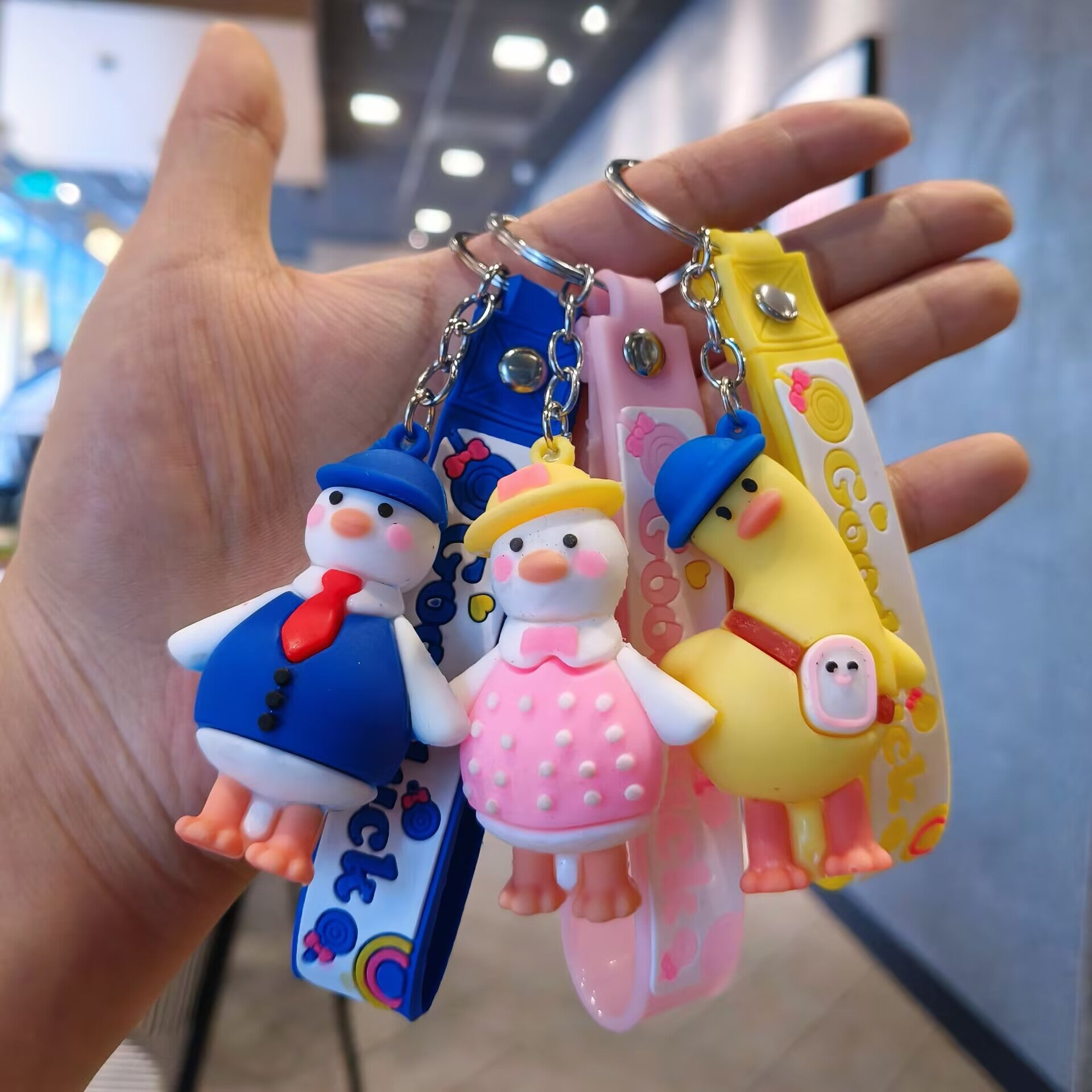 Wholesale Cute Cartoon Duck Keychain Bag Charm Fashion Accessory
