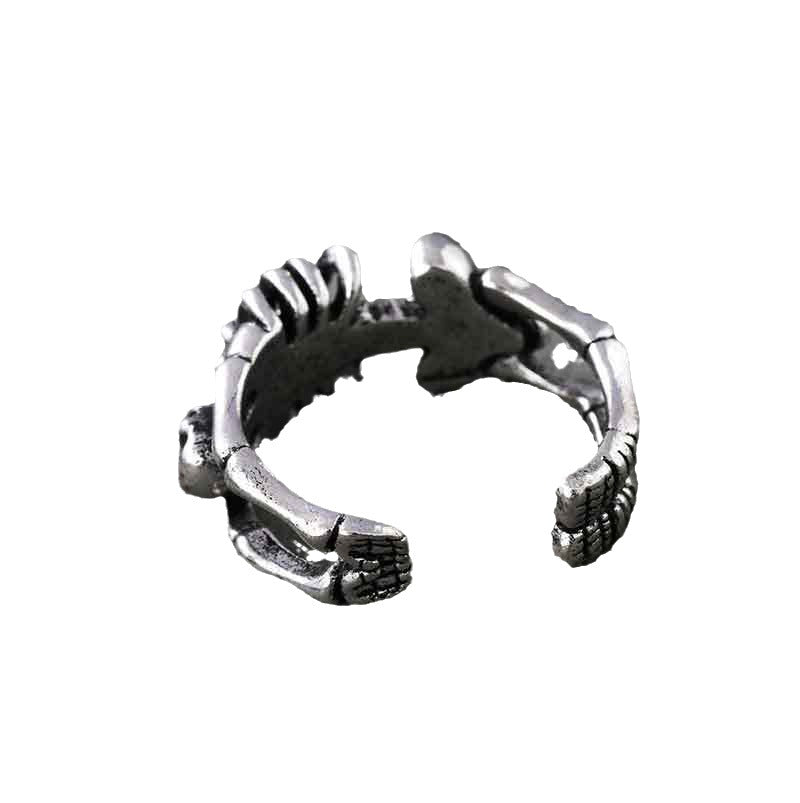 Wholesale Halloween Rock Punk Skull Open Ring Vintage Rings ACC-RS-liyang001