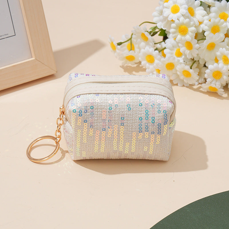 Wholesale Embroidered Sequin Coin Purse Keychain Keychain Wallet ACC-KC-YouMei005
