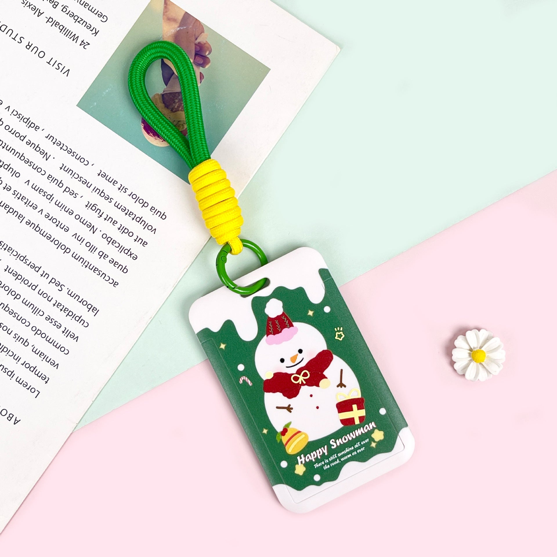Wholesale Cute Christmas Card Set Lanyard Keychain ACC-KC-BG001