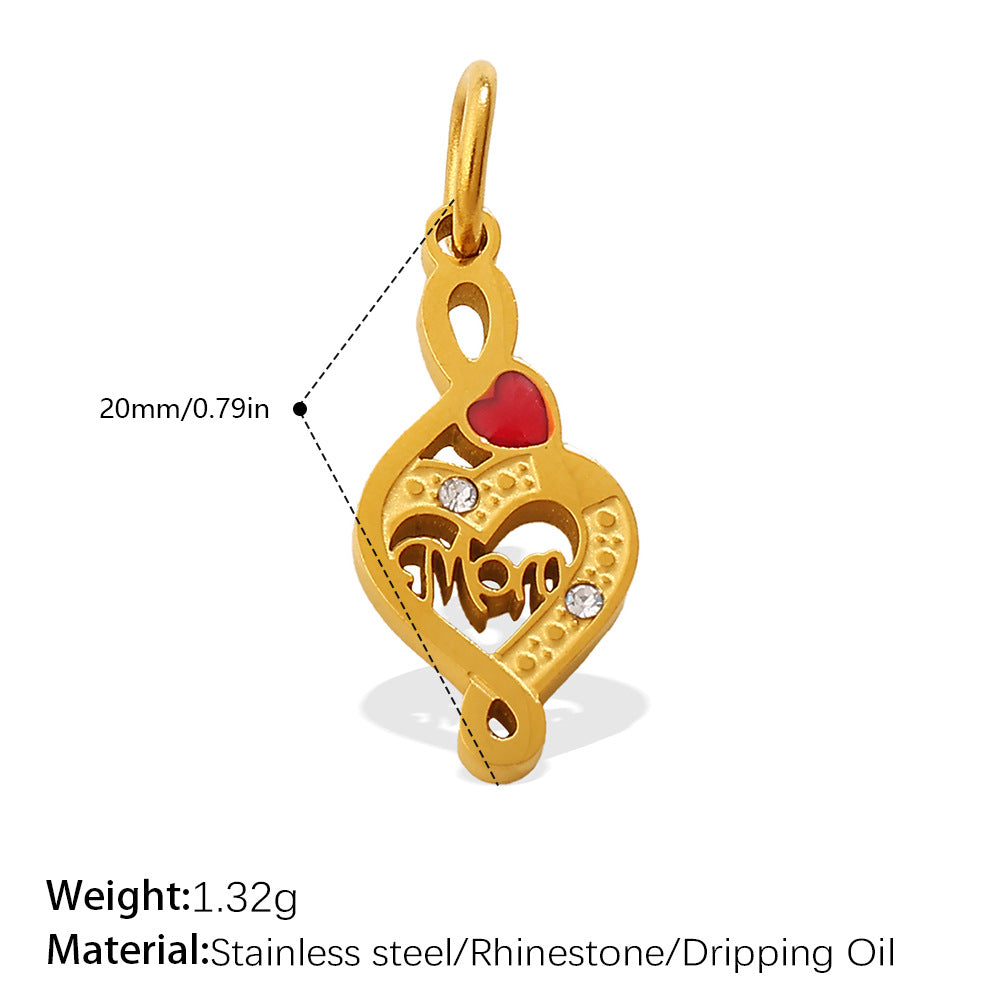 Wholesale Retro Elegant Style DIY Star and Moon Phase Diamond Charms for Jewelry