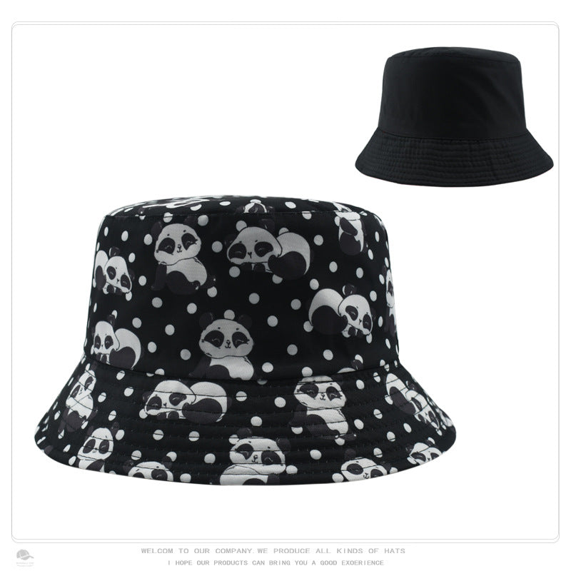 Wholesale Retro Pattern Printed Bucket Hat Double Sided Basin Hat ACC-HT-DaQi001