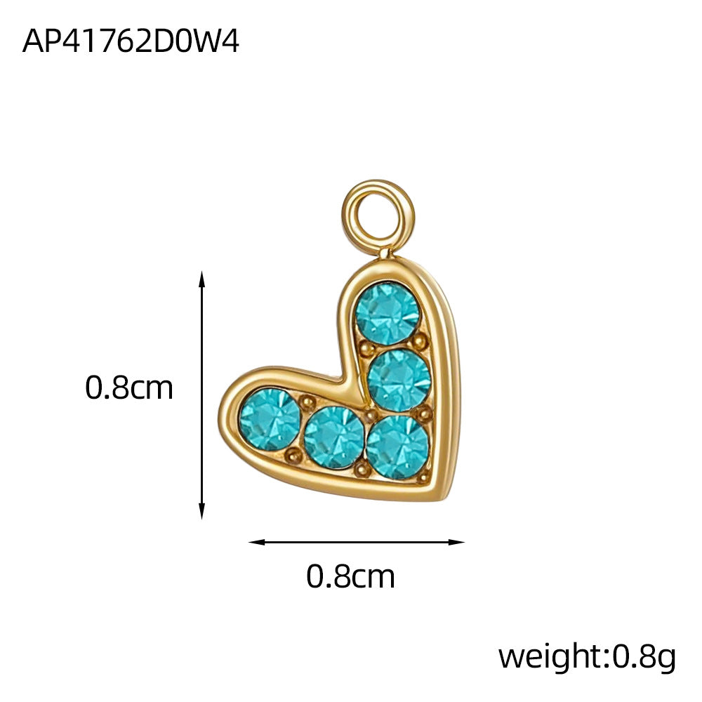 Wholesale Stainless steel heart DIY pendant