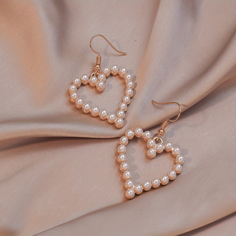 Wholesale Bohemian Love Pearl Earrings