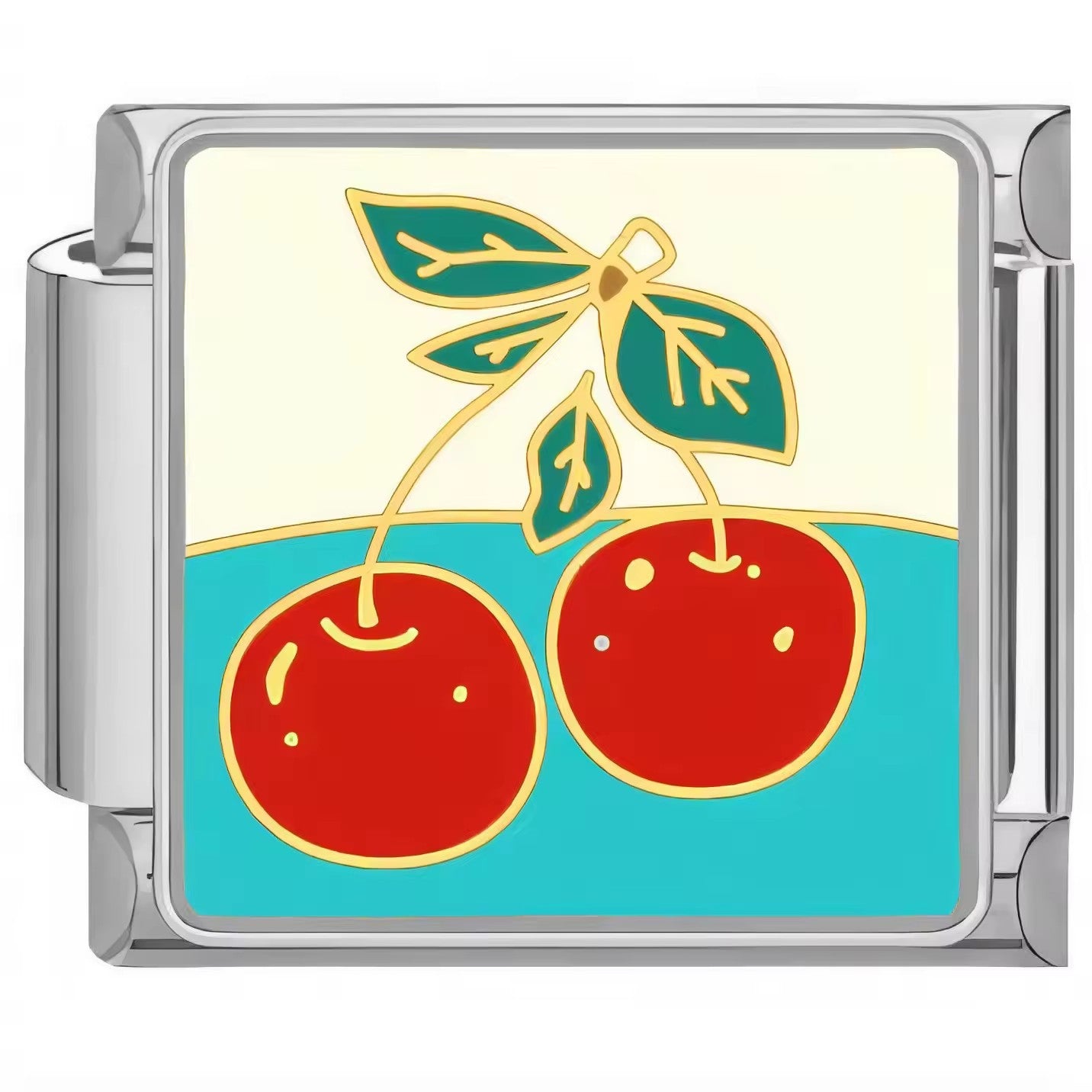 Wholesale Italian Charm Bracelet 9mm DIY Cherry Cute   Creative Stainless Steel Composable Bracelet