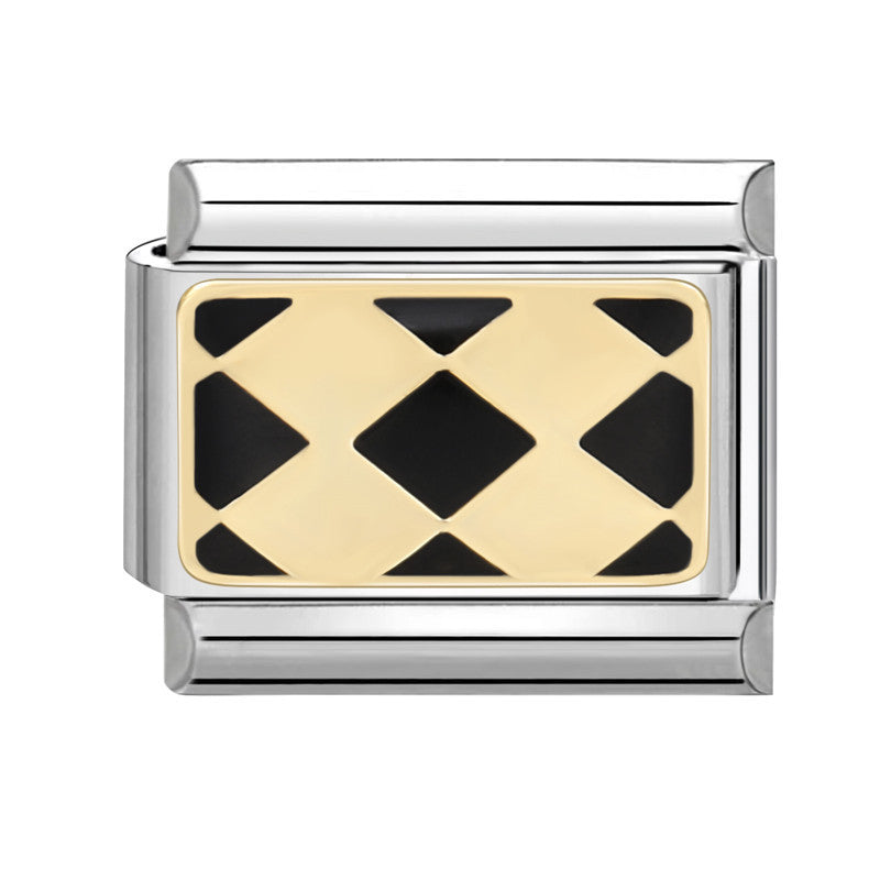 Wholesale Italian Charm Bracelet 9mm DIY Splicing Removable Stainless Steel Black Series Composable Bracelet