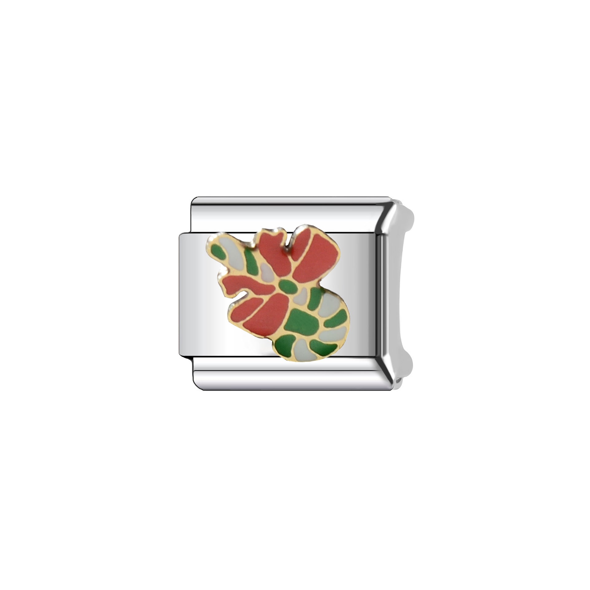 Wholesale Italian Charm Bracelet 9mm DIY Splicing Christmas Series Stainless Steel Composable Bracelet