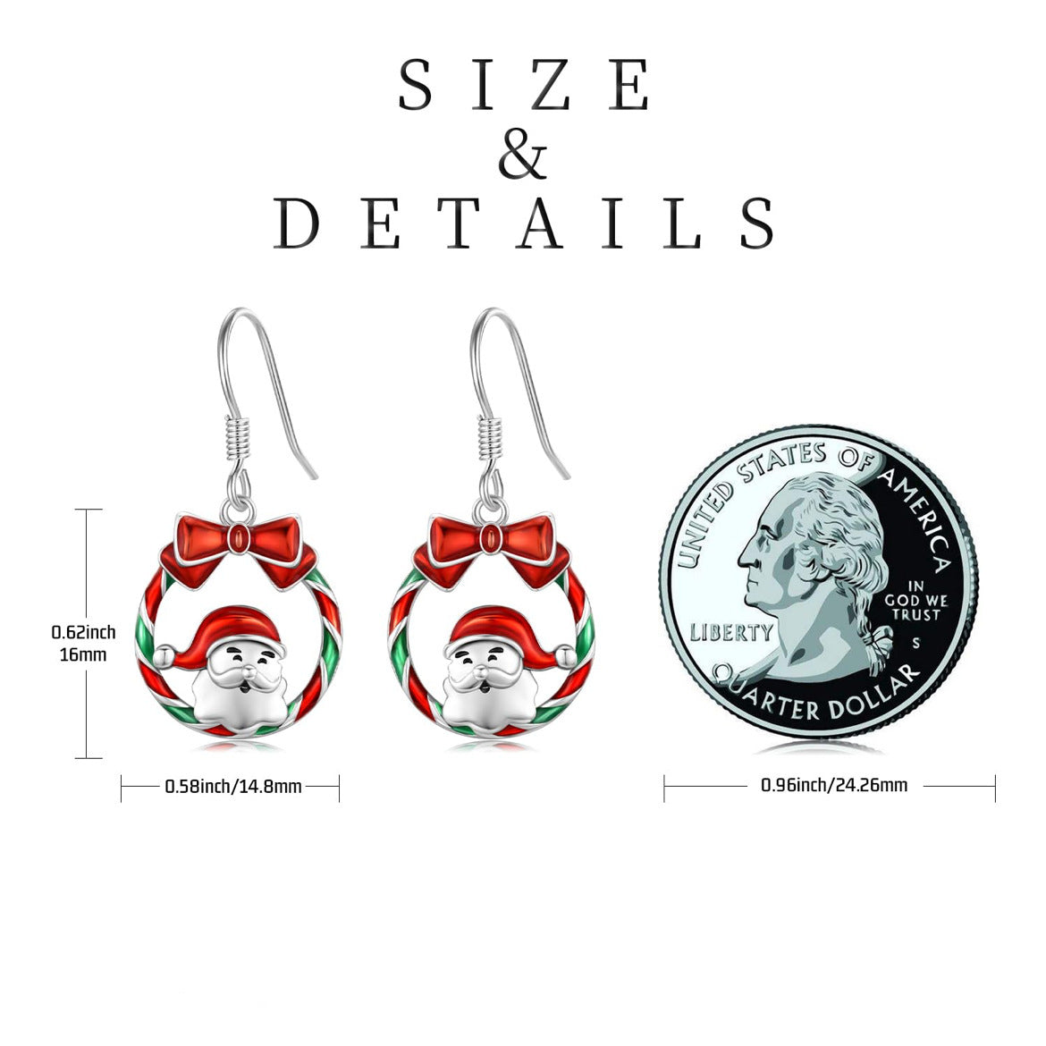 Wholesale Christmas Snowman Bow Bell Hoop Earrings